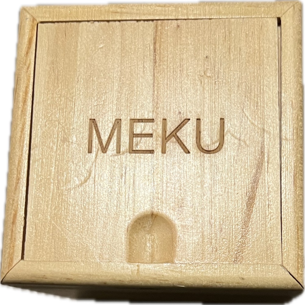 ❌Meku Wooden Two-Tone Women’s Watch Calendar Wooden Box Folding Clasp Quartz - Picture 3 of 9